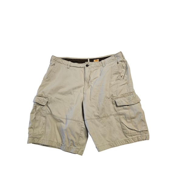 Timberland Other - Timberland Mens Cargo Shorts Size 40 Khaki Tan Cotton Twill Hiking Utility 5325